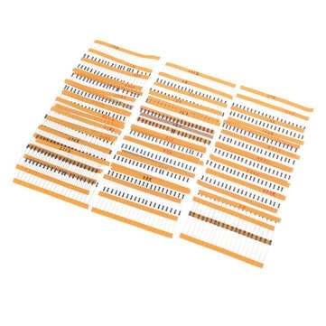 1800pcs 30Values Each 60pcs 1% 1/4 W Resistor Pack Set Metal Film Resistor Kit Use Colored Ring Resi
