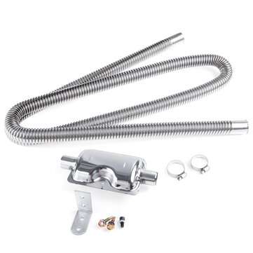 180cm Stainless Exhaust Muffler Silencer Clamps Bracket Gas Vent Hose For Air Diesels Car Heater Kit