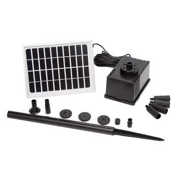 180L/H Solar Fountain Pump Kit Free Standing 2W Solar Panel Submersible Water Pump Pond Fish Tank Bi