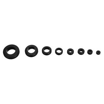 180pcs Rubber Ring Grommet Assortment Kit Electrical Wiring Gasket Firewall Hole Case
