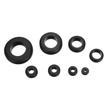 180pcs Rubber Ring Grommet Assortment Kit Electrical Wiring Gasket Firewall Hole Case