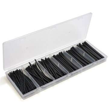 180pcs Assortment 2:1 Heat Shrink Tubing Tube Kit Sleeving Wrap 6 Size