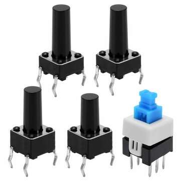 180PCS 10 Size Micro Push Button Tact Switch