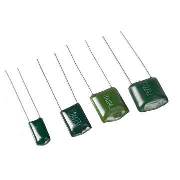 180pcs 18value*10pcs Polyester Film Capacitor Assorted Kit Contains 2A104J 2A332J 2A472J 2A103J 2A33