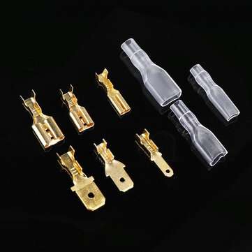 180Pcs Quick Splice 2.8mm 4.8mm 6.3mm Male and Female Wire Spade Connector Wire Crimp Terminal Block