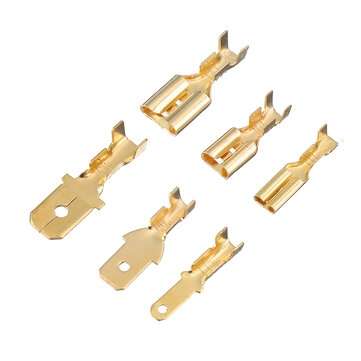 180Pcs Quick Splice 2.8mm 4.8mm 6.3mm Male and Female Wire Spade Connector Wire Crimp Terminal Block