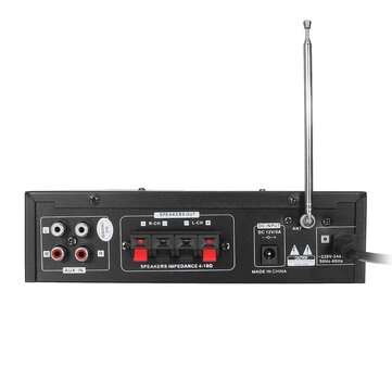 180W+180W bluetooth Amplifier Audio Stereo Digital Radio Car Home Music AMP FM RC 110V US Plug