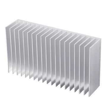 182x100x45mm Aluminum Heat Sink Heat Sink For High Power LED Amplifier Transistor Cooler