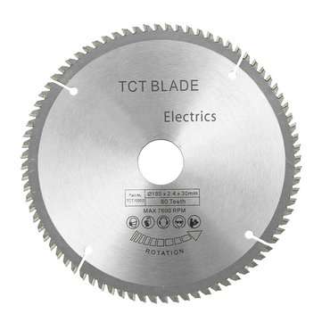 185mm 80 Teeth Circular Saw Blade with 3pcs Reduction Rings Fits for 190mm Saws