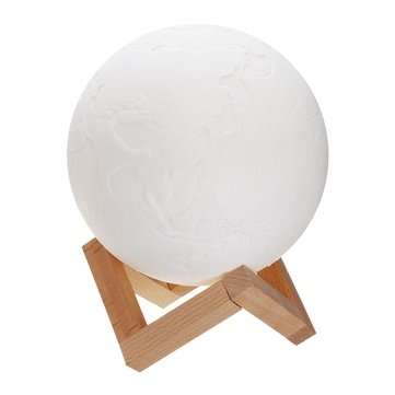 18cm 3D Earth Lamp USB Rechargeable Touch Sensor Color Changing LED Night Light Gift  DC5V