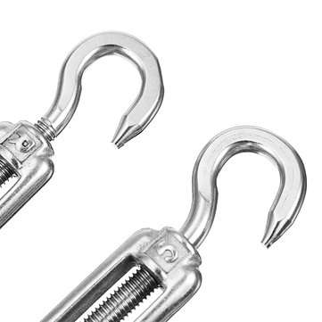 18pcs Rhombus Pad Eye Turnbuckle Snap Hook Self-Tapping Screw Accessories for Triangle Shade Sail