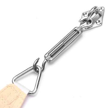 18pcs Rhombus Pad Eye Turnbuckle Snap Hook Self-Tapping Screw Accessories for Triangle Shade Sail