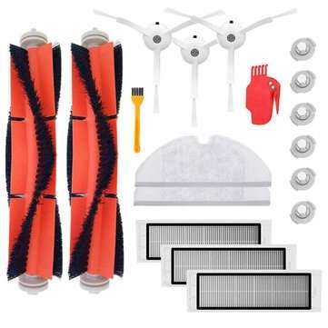 18pcs Replacements for Xiaomi 1S Roborock S50 S51 Vacuum Cleaner Parts Accessories Main Brushes*2 Si