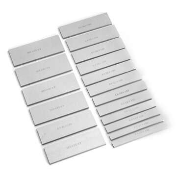 18pcs Metric 4mm Thick Parallel Base Set Machine Tool Parallel Pad Block Vises Parallel Iron Plate 1