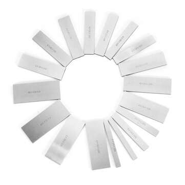 18pcs Metric 4mm Thick Parallel Base Set Machine Tool Parallel Pad Block Vises Parallel Iron Plate 1