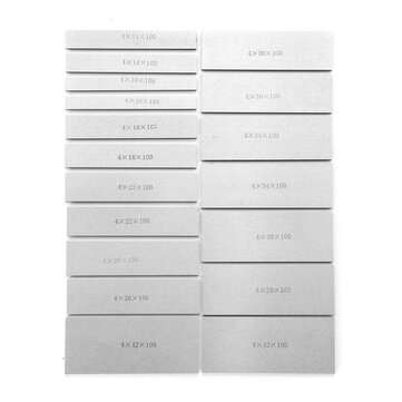 18pcs Metric 4mm Thick Parallel Base Set Machine Tool Parallel Pad Block Vises Parallel Iron Plate 1