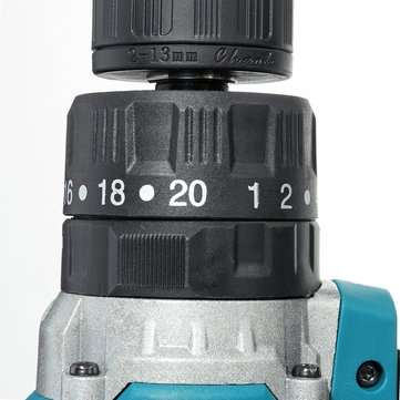 18V 3 In 1 Cordless Impact Drill 2 Speed Rechargable Electric Screwdriver Drill Li-Ion Battery Adapt