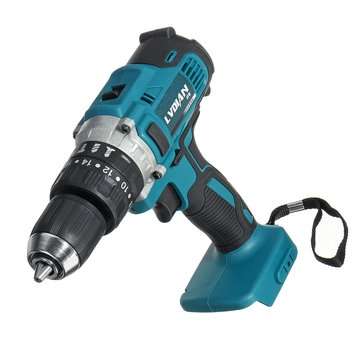 18V 3 In 1 Cordless Impact Drill 2 Speed Rechargable Electric Screwdriver Drill Li-Ion Battery Adapt