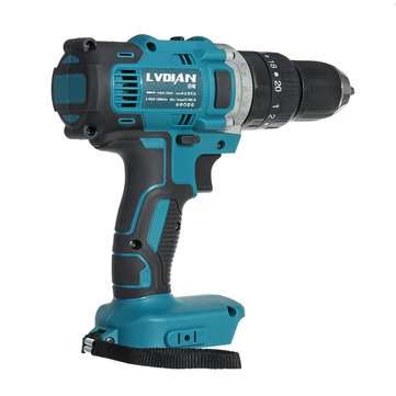 18V 3 In 1 Cordless Impact Drill 2 Speed Rechargable Electric Screwdriver Drill Li-Ion Battery Adapt
