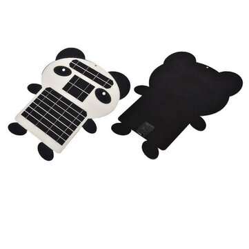 18V 15W Semi-flexible IP65 Monocrystalline Silicon Panda Shape Solar Panel for Outdoor Working RC Bo