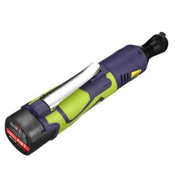 18V 50N.M 3/8" Cordless Ratchet Wrench Electric Wrench Tool Set with 2 Battery