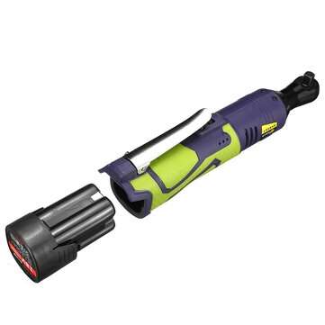 18V 50N.M 3/8" Cordless Ratchet Wrench Electric Wrench Tool Set with 2 Battery