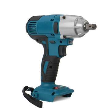 18V 480N.m. Li-Ion Cordless Impact Wrench Driver 1/2`` Brushed Electric Wrench Replacement for Makit