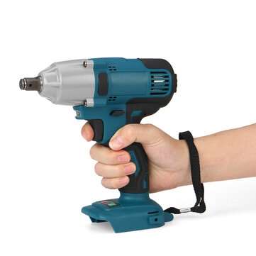 18V 480N.m. Li-Ion Cordless Impact Wrench Driver 1/2`` Brushed Electric Wrench Replacement for Makit