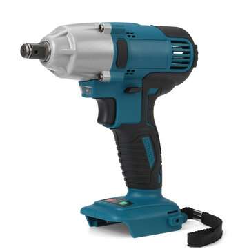 18V 480N.m. Li-Ion Cordless Impact Wrench Driver 1/2`` Brushed Electric Wrench Replacement for Makit