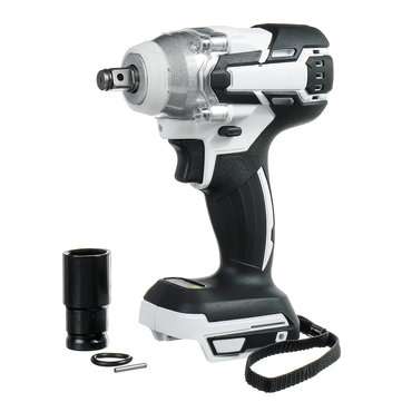 18V 520N.m. Li-Ion Battery Wrench Cordless Brushless Electric Impact Wrench Drive... (COLOR.: WHITE)