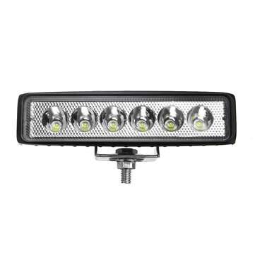 18W Car LED Spot Work Light Fog Lamp 6000K White IP65 Waterproof For 12/24V Off-road Truck ATV Boat