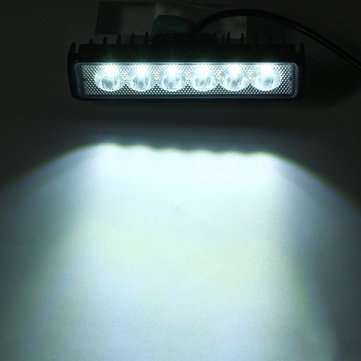 18W Car LED Spot Work Light Fog Lamp 6000K White IP65 Waterproof For 12/24V Off-road Truck ATV Boat