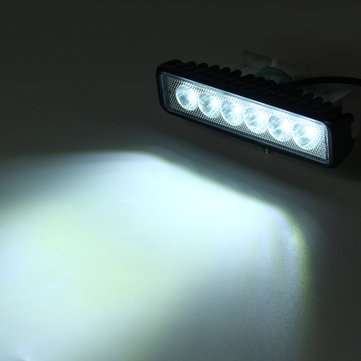 18W Car LED Spot Work Light Fog Lamp 6000K White IP65 Waterproof For 12/24V Off-road Truck ATV Boat