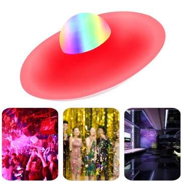18W E27 bluetooth RGB LED Light Bulb UFO Music Garage Lamp Remote Control KTV Party Lighting 85-265V