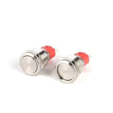 19MM 10A 250V 2Pin Button Switch Momentary Reset Push Button Switch