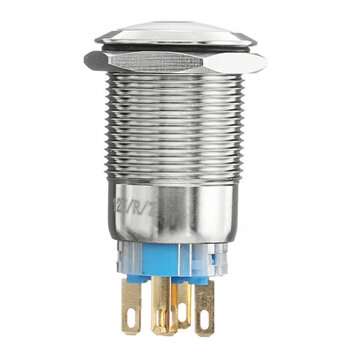 19mm 5 Pin 12V LED Push Latching Button On Off Light Switch