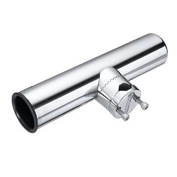 19mm-26mm Stainless Steel Fishing Rod Holder Marine Boat Tackle Clamp On Rails Mount