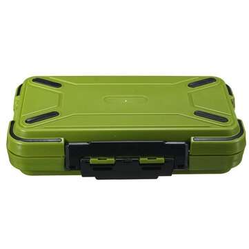 19x10x4.5cm Waterproof Fishing Tackle Storage Boxes Green Orange (COLOR.: GREEN)