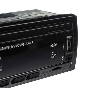 1DIN 12V Car MP3 Player FM Radio bluetooth Hands-free calls USB AUX TF SD Card Remote Control Chargi