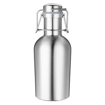 1L Single Layer Stainless Steel B eer W-ine Beverage Pot Bottles Barrel B-eer Pot (CAPACITY: 7.5KG)