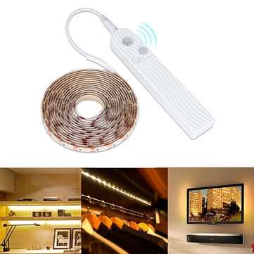 1M 2M 3M Battery Powered PIR Motion Sensor 2835 SMD LED Strip Li... (COLOR.: PUREWHITE | LENGTH: 3M)