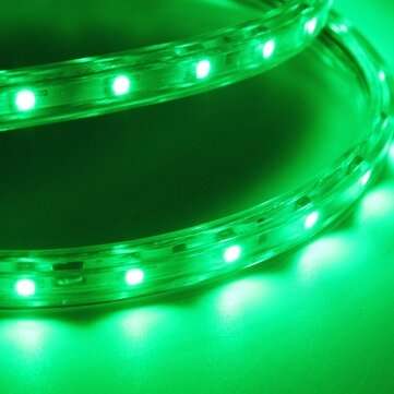 1M 3.5W Waterproof IP67 SMD 3528 60 LED Strip Rope Light Christmas Party Outdoor ... (COLOR.: GREEN)