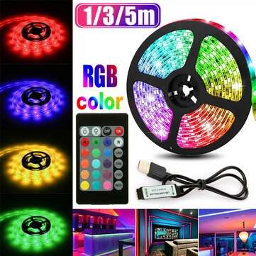 1M 3M 5M USB RGB 5050 LED Strip Light Non-waterproof/Waterproof TV... (LENGTH: 3M | WATERPROOF: YES)