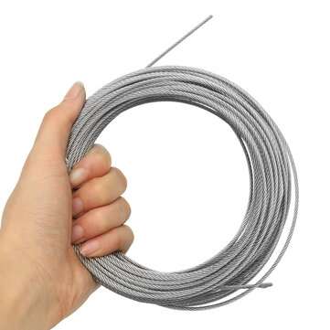 1mm Stainless Steel Wire Rope Tensile Diameter Structure Cable  (SIZE: 20M)