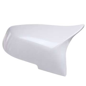1Pair White ABS Rearview Mirror Cover Cap For BMW 1/2/3/4/X/M Series F20 F21 F22 F23 F87 X1 M2 2014-