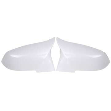 1Pair White ABS Rearview Mirror Cover Cap For BMW 1/2/3/4/X/M Series F20 F21 F22 F23 F87 X1 M2 2014-