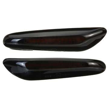 1Pair Dynamic LED Side Marker Turn Signal Light Indicator Lamp For BMW E90 E91 E92... (COLOR: SMOKE)