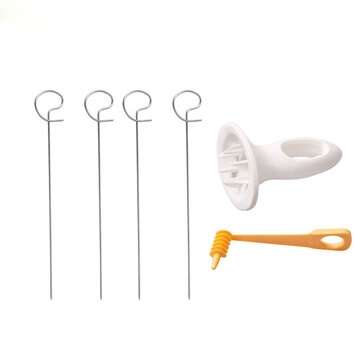 1pc 3 string Rotate Potato Slicer Stainless Steel And Plastic Twisted Potato Slice Cutter Spiral DIY