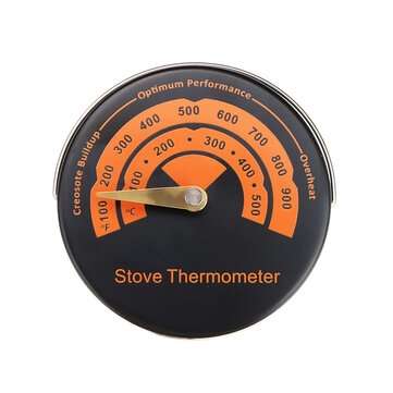 1PC Alloy Magnetic Stove Flue Pipe Thermometer Dropshipping Magnetic Wood Stove Thermometer Fireplac