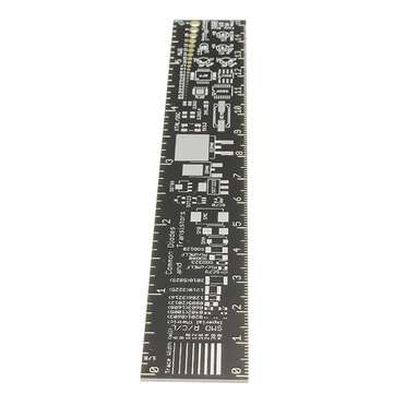 1Pcs 15cm Duinopeak PCB Ruler Measuring Tool Resistor Capacitor Chip IC SMD Diode Transistor Package